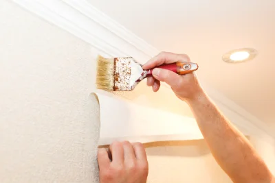Pose de papier peint à Champeaux — revêtements muraux et toiles de verre